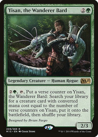 Yisan the Wanderer Bard (M15) #209 Rare (Lightly Played) Magic 2015 (M15) Magic: The Gathering: 2014