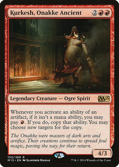 Kurkesh Onakke Ancient (M15) #153 Rare (Near Mint) Magic 2015 (M15) Magic: The Gathering: 2014