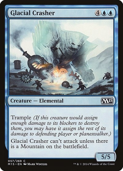 Glacial Crasher (M15) #57 Common (Moderately Played) Magic 2015 (M15) Magic: The Gathering: 2014