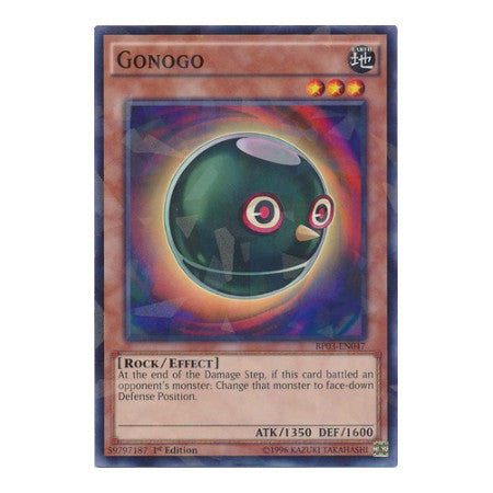 Gonogo (Shatterfoil) (BP03) #BP03-EN047 Shatterfoil Rare (1st Edition Moderately Played) Battle Pack 3: Monster League YuGiOh: 2014