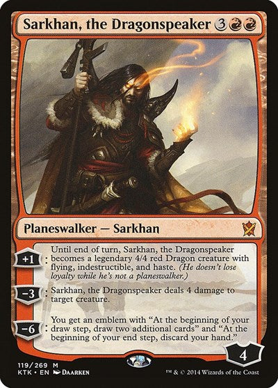Sarkhan the Dragonspeaker (KTK) #119 Mythic Rare (Lightly Played) Khans of Tarkir Magic: The Gathering: 2014