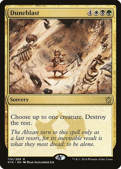 Duneblast (KTK) #174 Rare (Lightly Played) Khans of Tarkir Magic: The Gathering: 2014