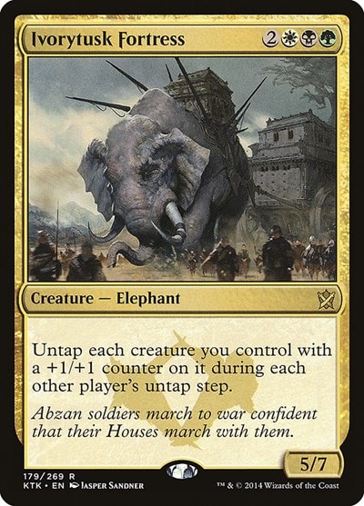 Ivorytusk Fortress (KTK) #179 Rare (Lightly Played) Khans of Tarkir Magic: The Gathering: 2014