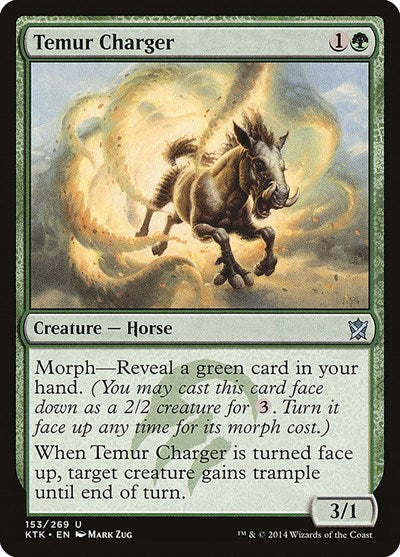 2014 Magic: Khans of Tarkir (KTK) - Temur Charger (#153, Uncommon) (Lightly Played)