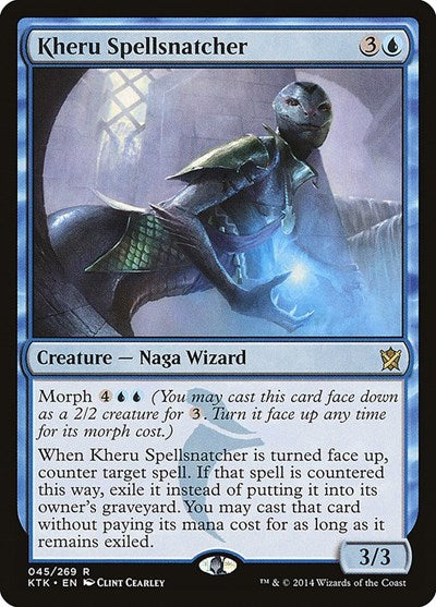 Kheru Spellsnatcher (KTK) #45 Rare (Near Mint) Khans of Tarkir Magic: The Gathering: 2014