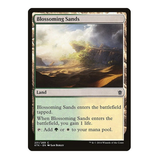 Blossoming Sands (KTK) #231 Common (Lightly Played) Khans of Tarkir Magic: The Gathering: 2014