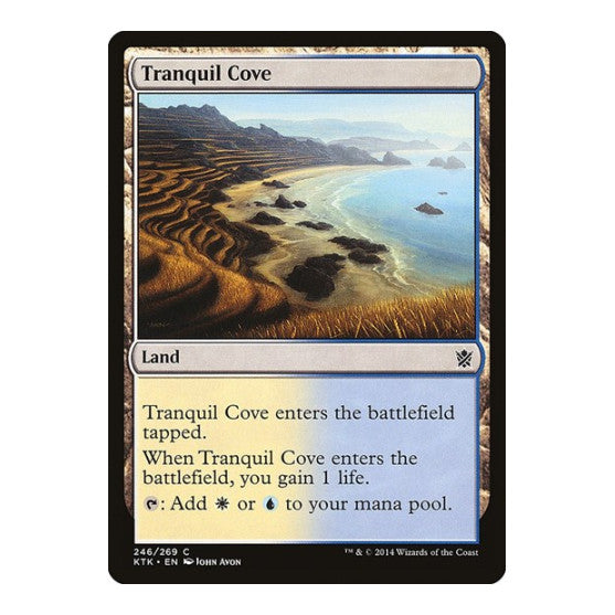 Tranquil Cove (KTK) #246 Common Khans of Tarkir Magic: The Gathering: 2014