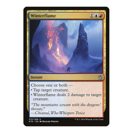 Winterflame (KTK) #213 Uncommon (Foil Lightly Played) Khans of Tarkir Magic: The Gathering: 2014