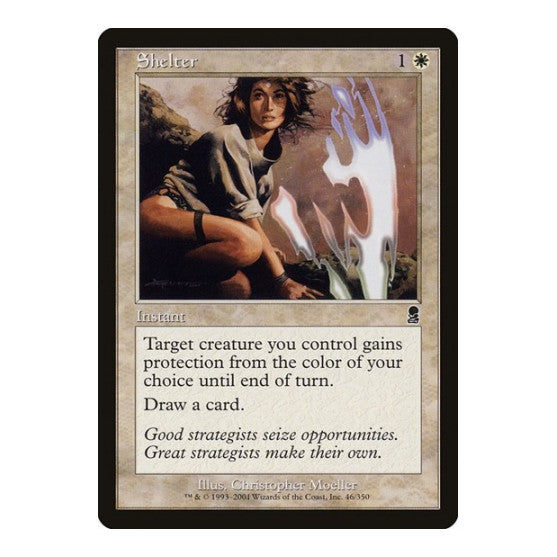 Shelter (ODY) #46 Common (Lightly Played) Odyssey Magic: The Gathering: 2001