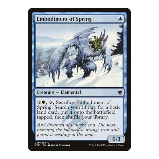 Embodiment of Spring (KTK) #39 Common Khans of Tarkir Magic: The Gathering: 2014