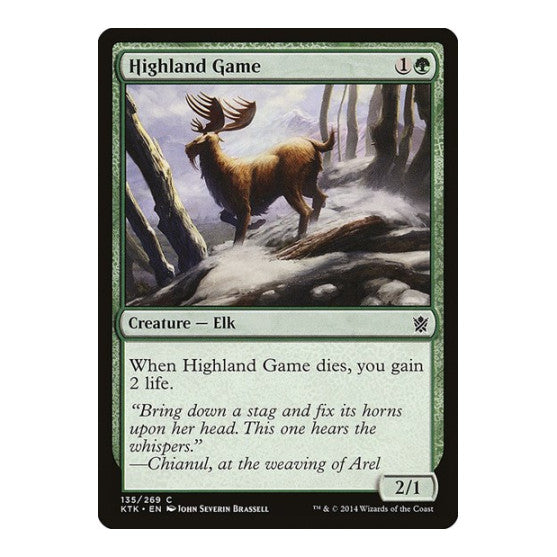 Highland Game (KTK) #135 Common (Lightly Played) Khans of Tarkir Magic: The Gathering: 2014