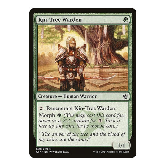 Kin Tree Warden (KTK) #139 Common Khans of Tarkir Magic: The Gathering: 2014