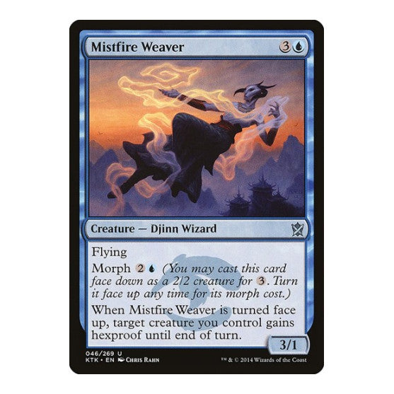 Mistfire Weaver (KTK) #46 Uncommon (Heavily Played) Khans of Tarkir Magic: The Gathering: 2014