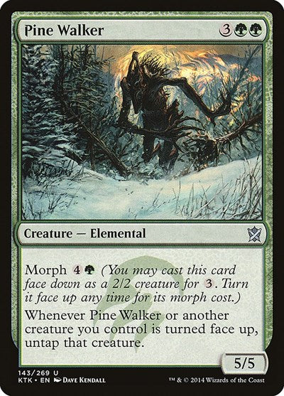 Pine Walker (KTK) #143 Uncommon (Lightly Played) Khans of Tarkir Magic: The Gathering: 2014
