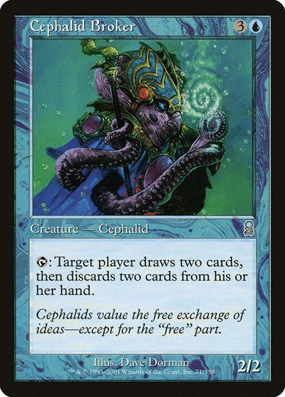 Cephalid Broker (ODY) #71 Uncommon (Moderately Played) Odyssey Magic: 2001