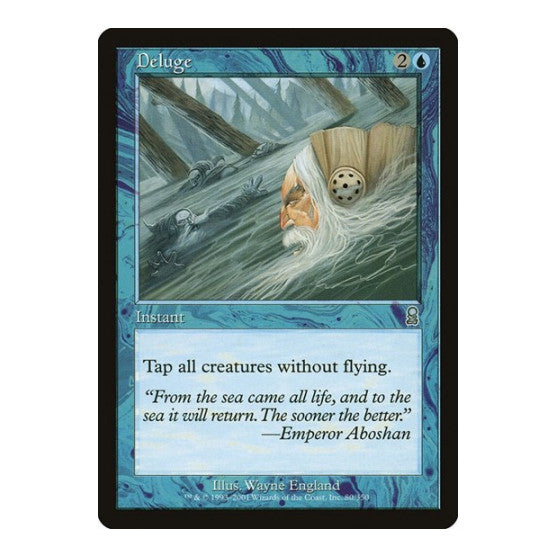Deluge (ODY) #80 Uncommon (Moderately Played) Odyssey Magic: The Gathering: 2001
