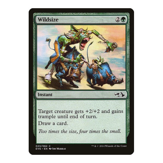 Wildsize (DD3) #23 Common (Moderately Played) Duel Decks: Anthology Magic: The Gathering: 2014