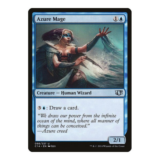 Azure Mage (C14) #98 Uncommon (Heavily Played) Commander 2014 Magic: The Gathering: 2014
