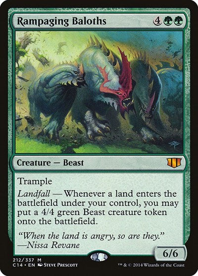 Rampaging Baloths (C14) #212 Mythic Rare (Lightly Played) Commander 2014 Magic: The Gathering: 2014