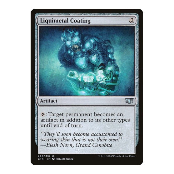 Liquimetal Coating (C14) #246 Uncommon (Damaged) Commander 2014 Magic: The Gathering: 2014