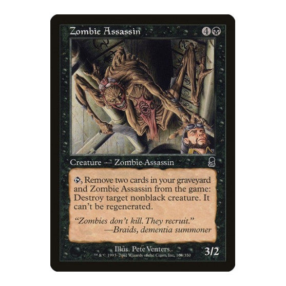 Zombie Assassin (ODY) #168 Common (Moderately Played) Odyssey Magic: The Gathering: 2001
