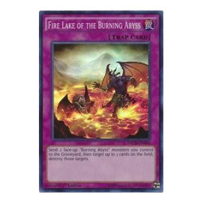 Fire Lake of the Burning Abyss (NECH) #NECH-EN086 Super Rare (1st Edition Heavily Played) The New Challengers YuGiOh: 2014