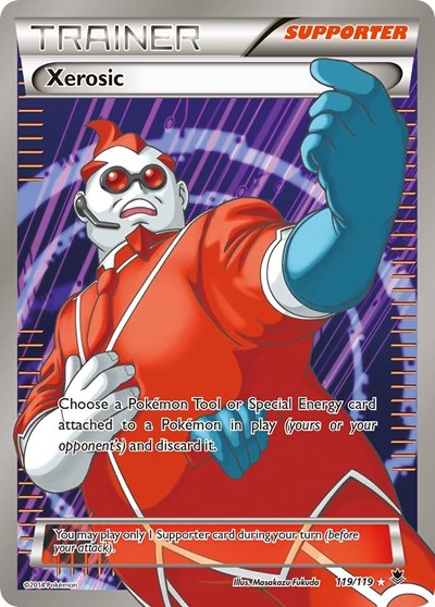 Xerosic 119 Full Art (PHF) #119/119 Ultra Rare (Holofoil Near Mint) XY - Phantom Forces Pokemon: 2014