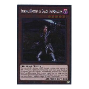 Ignoble Knight of Black Laundsallyn (NKRT) #NKRT-EN005 Platinum Rare (Limited Moderately Played) Noble Knights of the Round Table Box Set YuGiOh: 2014