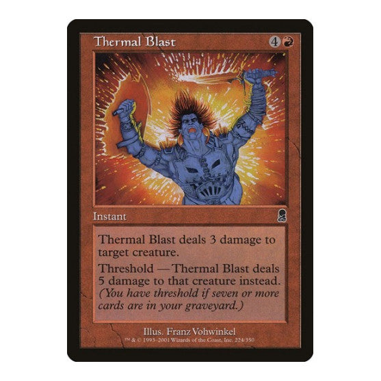 Thermal Blast (ODY) #224 Common (Lightly Played) Odyssey Magic: The Gathering: 2001