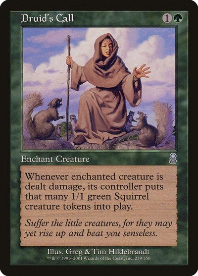 Druids Call (ODY) #239 Uncommon (Near Mint) Odyssey Magic: The Gathering: 2001