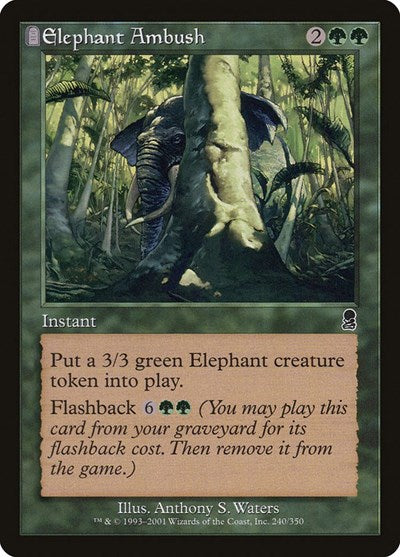Elephant Ambush (ODY) #240 Common (Moderately Played) Odyssey Magic: The Gathering: 2001