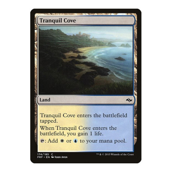Tranquil Cove (FRF) #174 Common (Damaged) Fate Reforged Magic: The Gathering: 2015