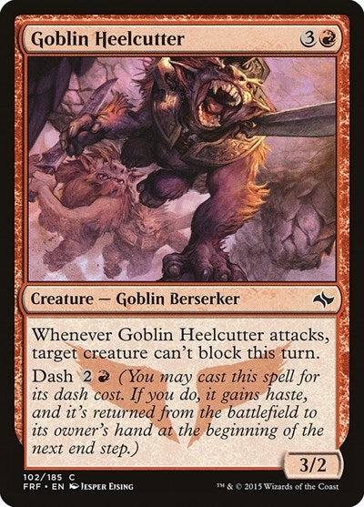 Goblin Heelcutter (FRF) #102 Common (Lightly Played) Fate Reforged Magic: The Gathering: 2015