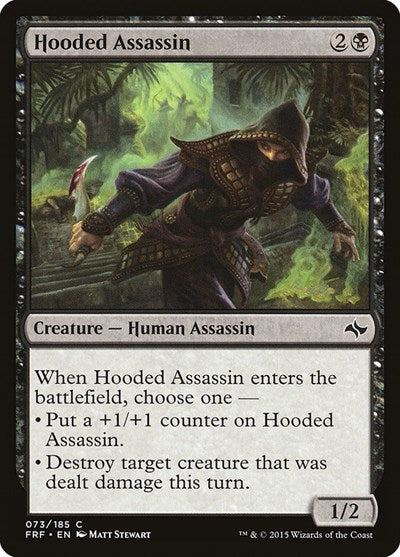 Hooded Assassin (FRF) #73 Common (Lightly Played) Fate Reforged Magic: The Gathering: 2015