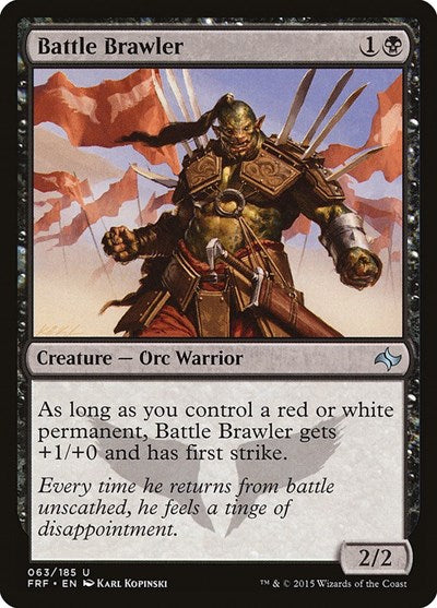 Battle Brawler (FRF) #63 Uncommon (Lightly Played) Fate Reforged Magic: The Gathering: 2015