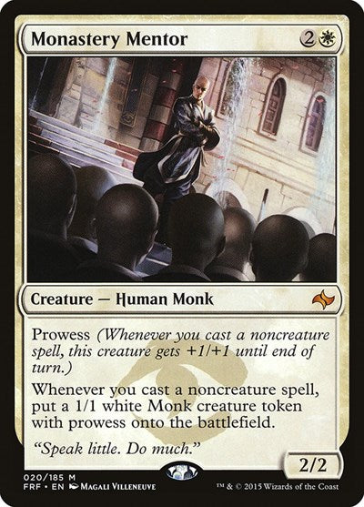 Monastery Mentor (FRF) #20 Mythic Rare Fate Reforged Magic: The Gathering: 2015