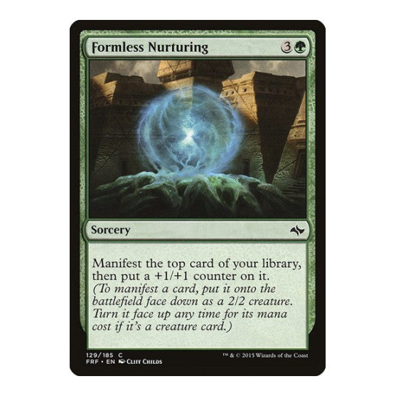 Formless Nurturing (FRF) #129 Common (Lightly Played) Fate Reforged Magic: The Gathering: 2015