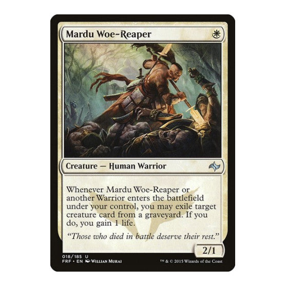 Mardu Woe-Reaper (FRF) #18 Uncommon (Lightly Played) Fate Reforged Magic: The Gathering: 2015