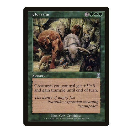 Overrun (ODY) #260 Uncommon (Moderately Played) Odyssey Magic: The Gathering: 2001