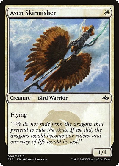 Aven Skirmisher (FRF) #6 Common (Lightly Played) Fate Reforged Magic: The Gathering: 2015