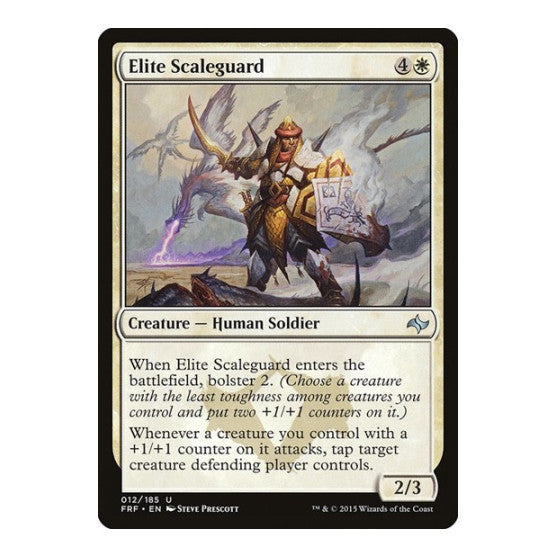 Elite Scaleguard (FRF) #12 Uncommon (Damaged) Fate Reforged Magic: The Gathering: 2015