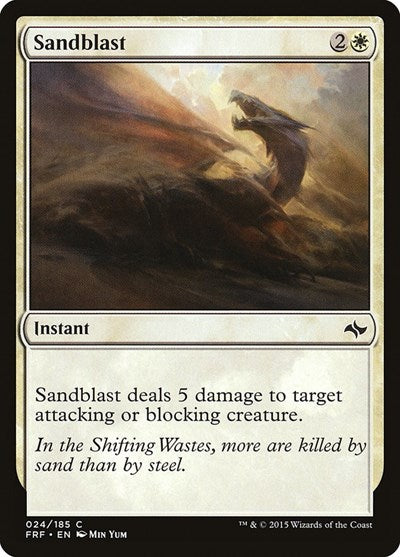 Sandblast (FRF) #24 Common (Heavily Played) Fate Reforged Magic: The Gathering: 2015