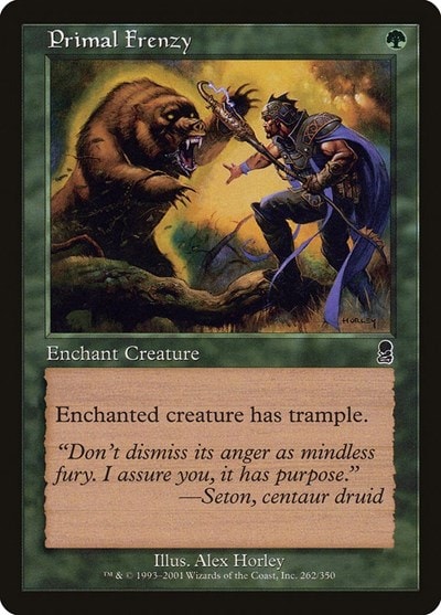 Primal Frenzy (ODY) #262 Common (Heavily Played) Odyssey Magic: The Gathering: 2001