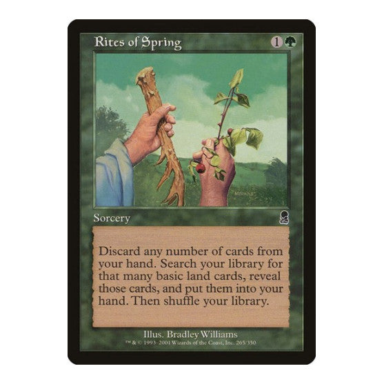 Rites of Spring (ODY) #265 Common Odyssey Magic: The Gathering: 2001