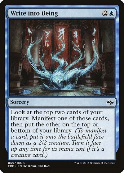 Write into Being (FRF) #59 Common (Moderately Played) Fate Reforged Magic: The Gathering: 2015