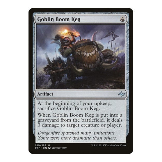 Goblin Boom Keg (FRF) #159 Uncommon (Lightly Played) Fate Reforged Magic: The Gathering: 2015