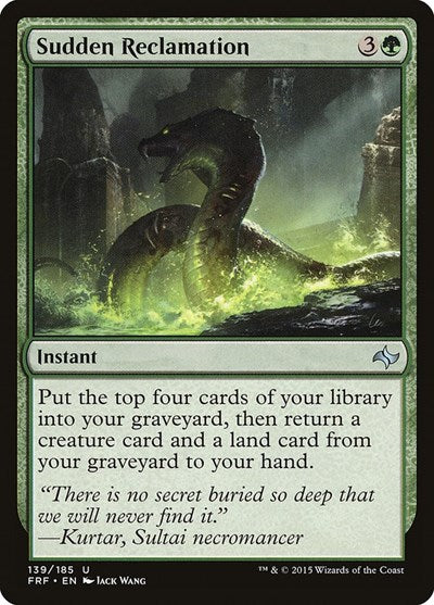 Sudden Reclamation (FRF) #139 Uncommon (Lightly Played) Fate Reforged Magic: The Gathering: 2015