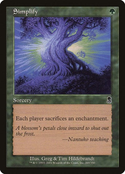 Simplify (ODY) #269 Common (Lightly Played) Odyssey Magic: The Gathering: 2001