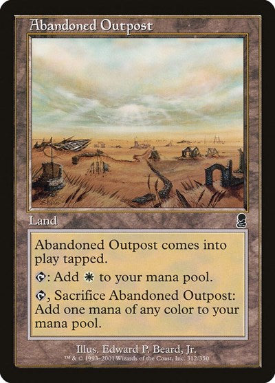 Abandoned Outpost (ODY) #312 Common Odyssey Magic: The Gathering: 2001