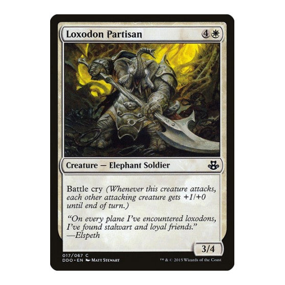 Loxodon Partisan (DDO) #17 Common (Moderately Played) Duel Decks: Elspeth vs. Kiora Magic: The Gathering: 2015